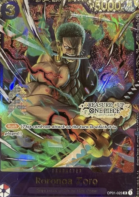 Roronoa Zoro, One Piece Treasure Cup promo