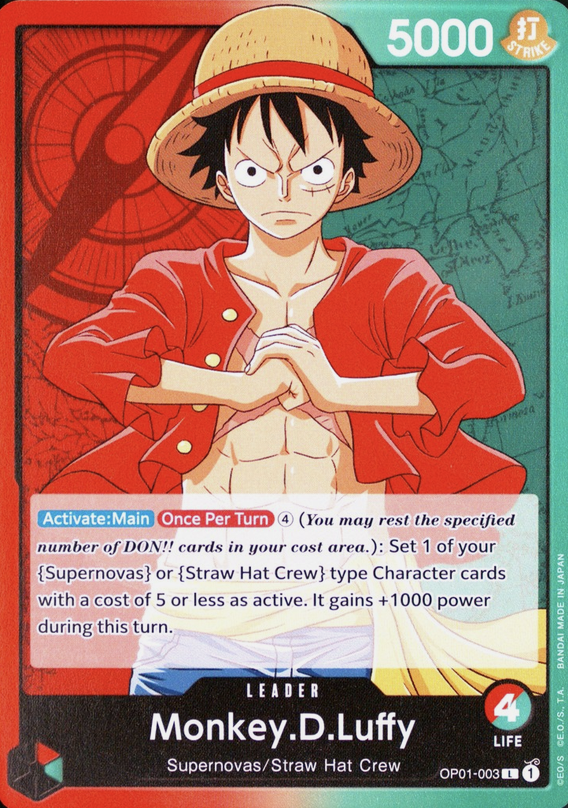 Monkey D. Luffy Manga Rare, Romance Dawn 2022, target grade PSA 10